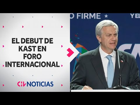 Kast debutó en el exterior en foro económico de la CAF: Hizo llamado a "unidad latinoamericana"