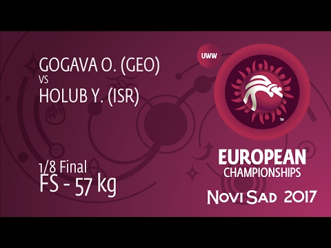 1/8 FS - 57 kg: Y. HOLUB (ISR) df. O. GOGAVA (GEO) by TF, 10-0