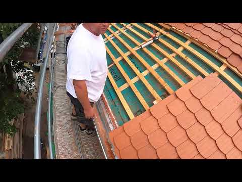 Biberschwanzdach mit Braas Biber - Berliner Format - Dachdecker Bad Lausick