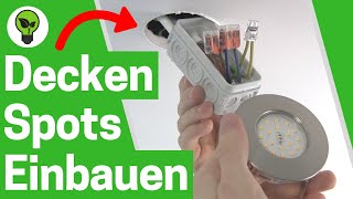 Deckenspots Einbauen ✅ TOP ANLEITUNG: Wie LED Einbaustrahler & Leuchten in Rigipsdecke Verkabeln???