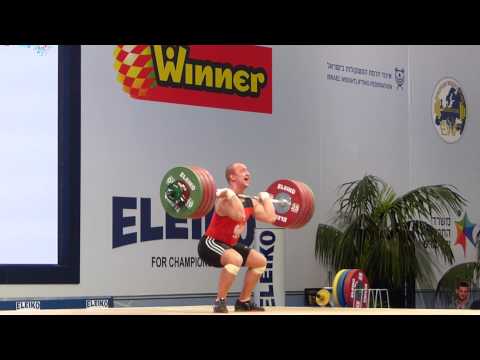 European Weightlifting Championships 2014 Zwarycz Krzysztof 202kg C&J Attempt