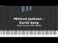 Michael Jackson - Earth Song Piano Tutorial (100 ...