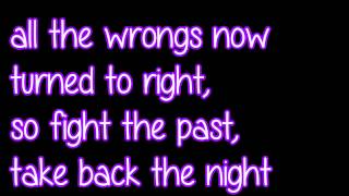 &quot;Take Back The Night&quot; by TryHardNinja (lyrics on screen)