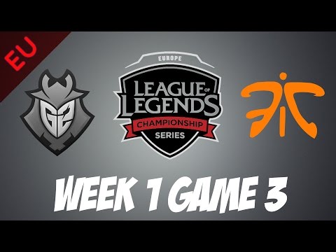 G2 vs Fnatic | Game 3 | HIGHLIGHTS | EU LCS Spring Split 2017