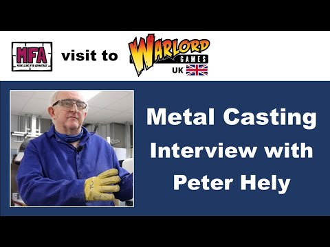 Our day at Warlord - Metal Casting with Peter Hely