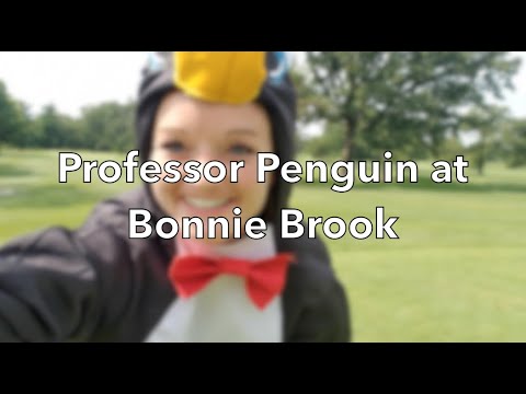 Professor Penguin Practices Beginning Sounds at the Golf Course