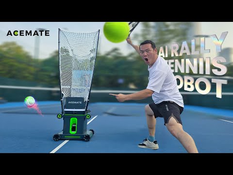 Full Rally with Acemate Tennis Robot – Ultimate Tennis Sidekick?