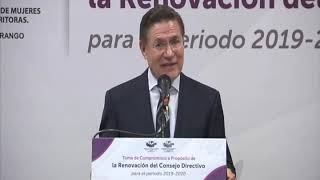 GOBERNADOR TOMA PROTESTA A CONSEJO DIRECTIVO AMMPE 2019-2020