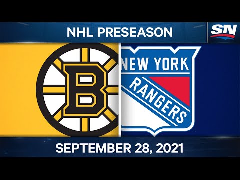 NHL Pre-Season Highlights | Boston Bruins vs New York Rangers – September 28th, 2021