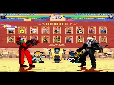 Mugen Random Battles: POWER_DONALD Vs Berserk Rugal