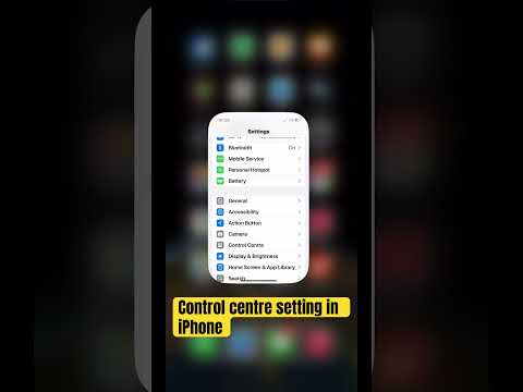 Check your iPhone control centre settings in few seconds allow apps access