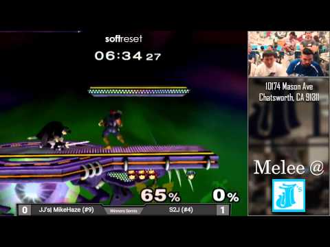 Melee at JJ's #20 - S2J (Captain Falcon) vs. JJ's|MikeHaze (Fox) - Winners Semis