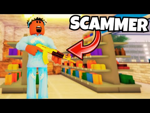 I used the GOLD DRACO to SCAM PEOPLE in Streetz War 2