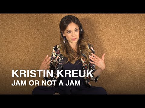 Actress Kristin Kreuk plays Jam or Not a Jam