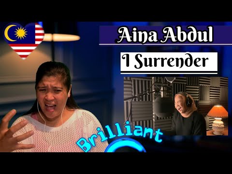 Aina Abdul I SURRENDER (by Celine Dion) Reaction #ainaabdul