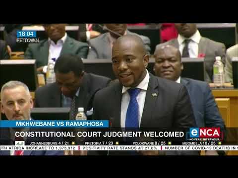 Ramaphosa vs Mkhwebane Constitutional Court judgment welcomed