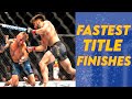 Fastest Title Fights In UFC History