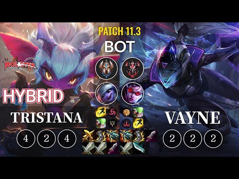 KT HyBriD Tristana vs Vayne Bot - KR Patch 11.3