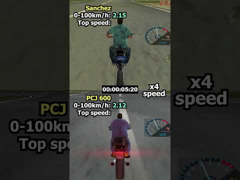 Sanchez vs PCJ 600 | GTA Vice City