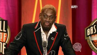 Dennis rodman s basketball hall of fame enshrinement speech