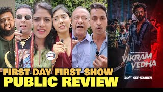 Vikram Vedha PUBLIC REVIEW | First Day First Show | Hrithik Roshan, Saif Ali Khan | Hindi