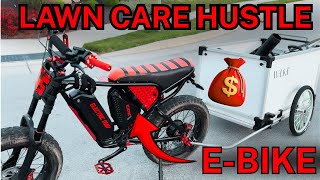 Running a Lawncare Business with Just an E-Bike! $$$$$