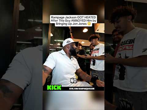 Rampage Jackson GOT HEATED After This Guy ANNOYED Him by Bringing Up Jon Jones #rampagejackson