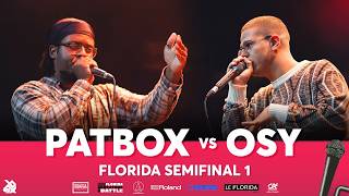 patbox 🇫🇷🇨🇮 vs OSY 🇫🇷 | Florida Beatbox Battle 2026 | SEMI FINAL
