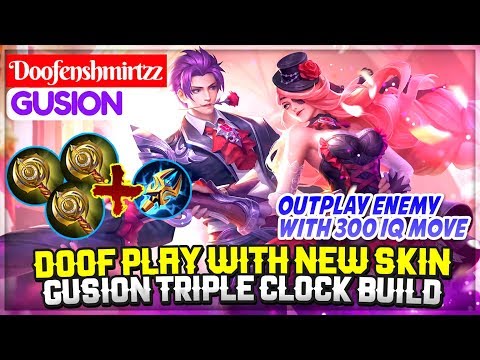 Doof Play With New Skin, Gusion Triple Clock Build [Doofenshmirtzz Gusion] Mobile Legends Video