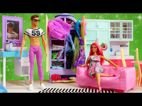 Puppen Video auf Deutsch. 3 Folgen am Stück. Spielspaß mit Barbie und Ken