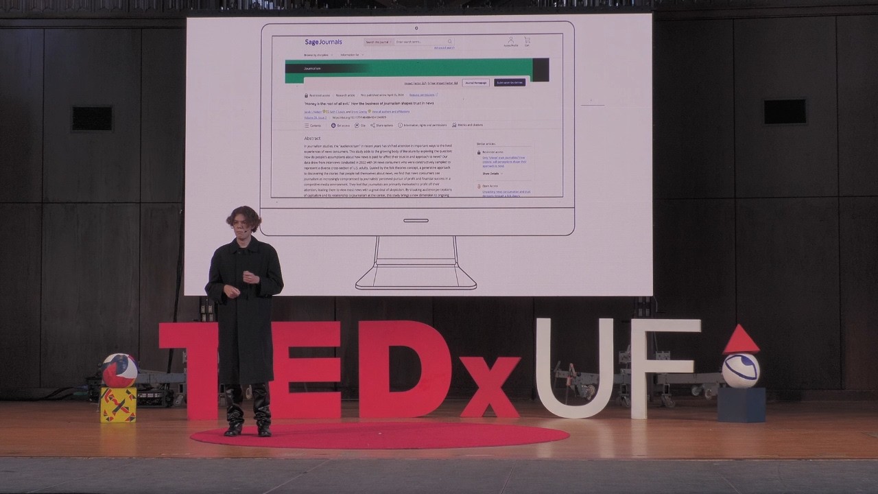 Bringing Humanity Back to Journalism | Jacob Sedesse | TEDxUF