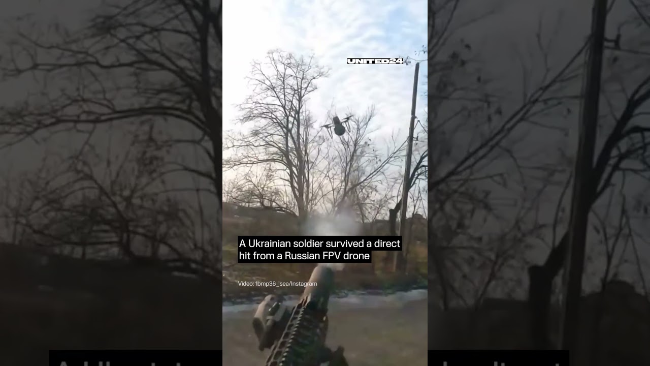 Ukrainian Soldier Survived a Direct Hit From Russian FPV Drone #warinukraine