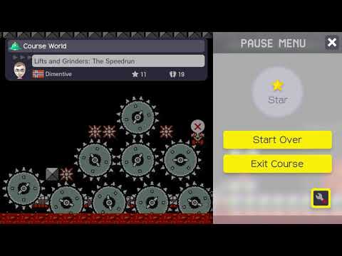 Super Mario Maker: Lifts and Grinders: The Speedrun