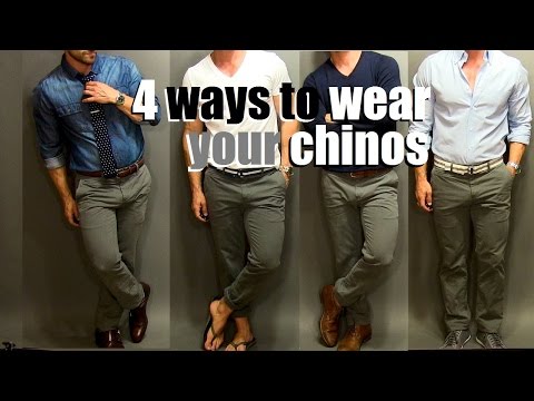 4 ways to wear your chinos