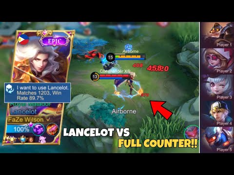 LANCELOT VS FULL COUNTER!! | AUTO 21 KILLS AGGRESSIVE SOLO RANKED GAMEPLAY 🔥| BEST BUILD 2022! MLBB