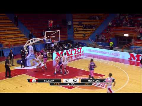ABA Liga 2014/15, Round 23 match: Cedevita - Mega Leks (27.2.2015)