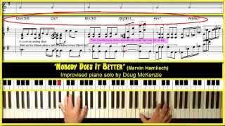 'Nobody Does It Better' - jazz piano tutorial