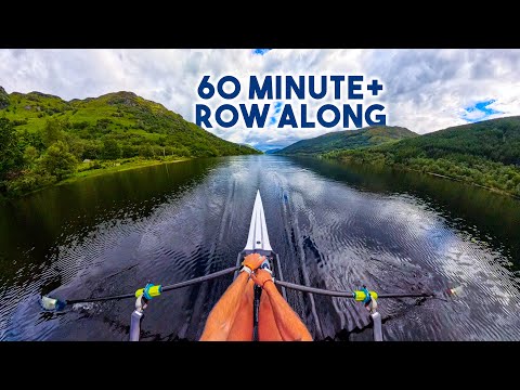 60+ Minute Row Along Workout on a Scottish Loch | Entire Session *No Talking*