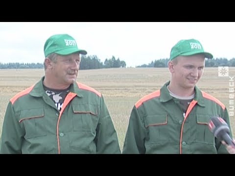 Першыя камбайнеры-тысячнікі з\'явіліся на жніве ў Віцебскай вобласці (11.08.2017)