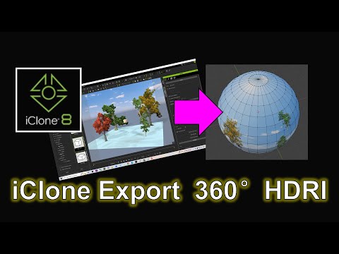 iClone Export 360° Panorama HDRI | Tutorial #iclone #360 #panorama #hdri #hdr #texture #tutorial #vr
