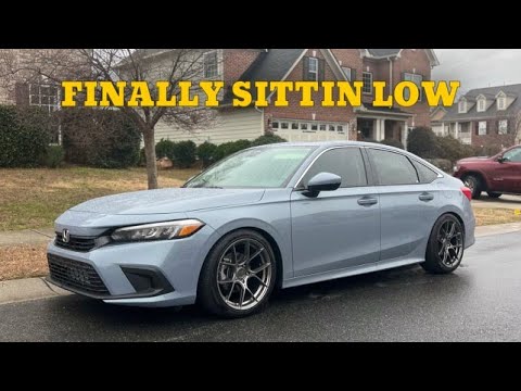 Lowering the BRAND NEW 2024 Honda Civic on Eibach Lowering Springs