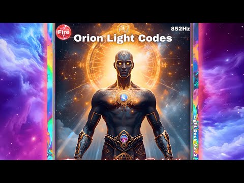 Orion Light Codes Light Card & Sound 852Hz Frequency of Transformation | Light Language for Rebirth