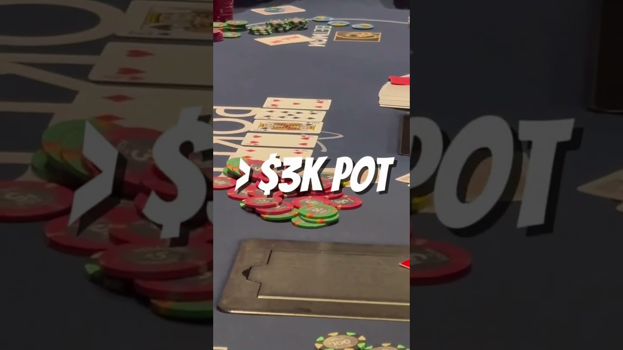 $3K POT | ALL-IN | Aria Poker Room 👀 More in full video