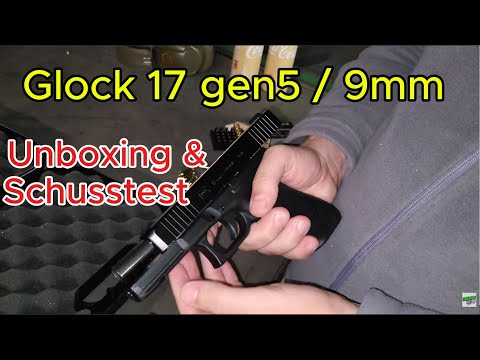 Glock 17 gen.5/9mm (Unboxing, Vorstellung, Review und Schusstest) [DEUTSCH]