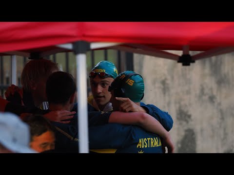Australian Men 4x200 Junior Pan Pacs Gold Medal 2022