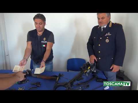 2017-09-05 PISTOIA - IN CASA UN PICCOLO ARSENALE, DUE ARRESTI