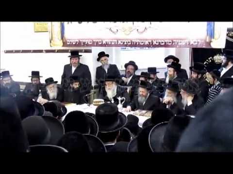 Kabolas Ponim In London For Sanzer Rebbe  - Menachem Av 5772