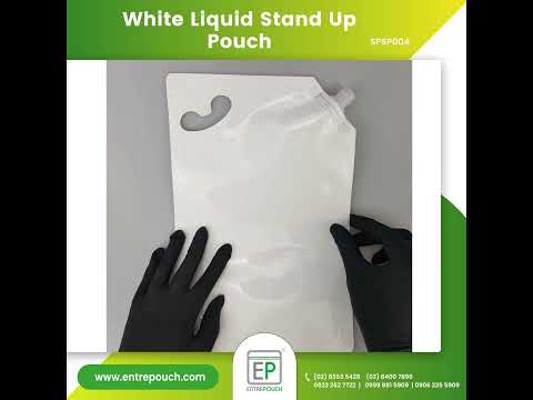 White Liquid Pouch (Hot Fillable)