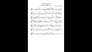 lady be good, lester young&#39;s chorus (Jean Boime)