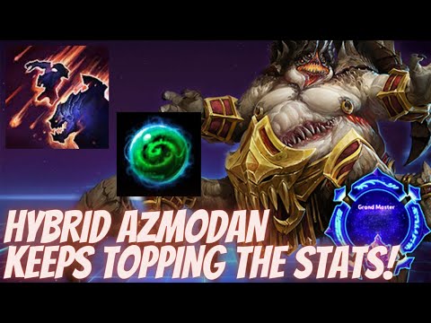 Azmodan Demonic Invasion - HYBRID AZMODAN TOPS ALL STATS AGAIN! - Grandmaster Storm League